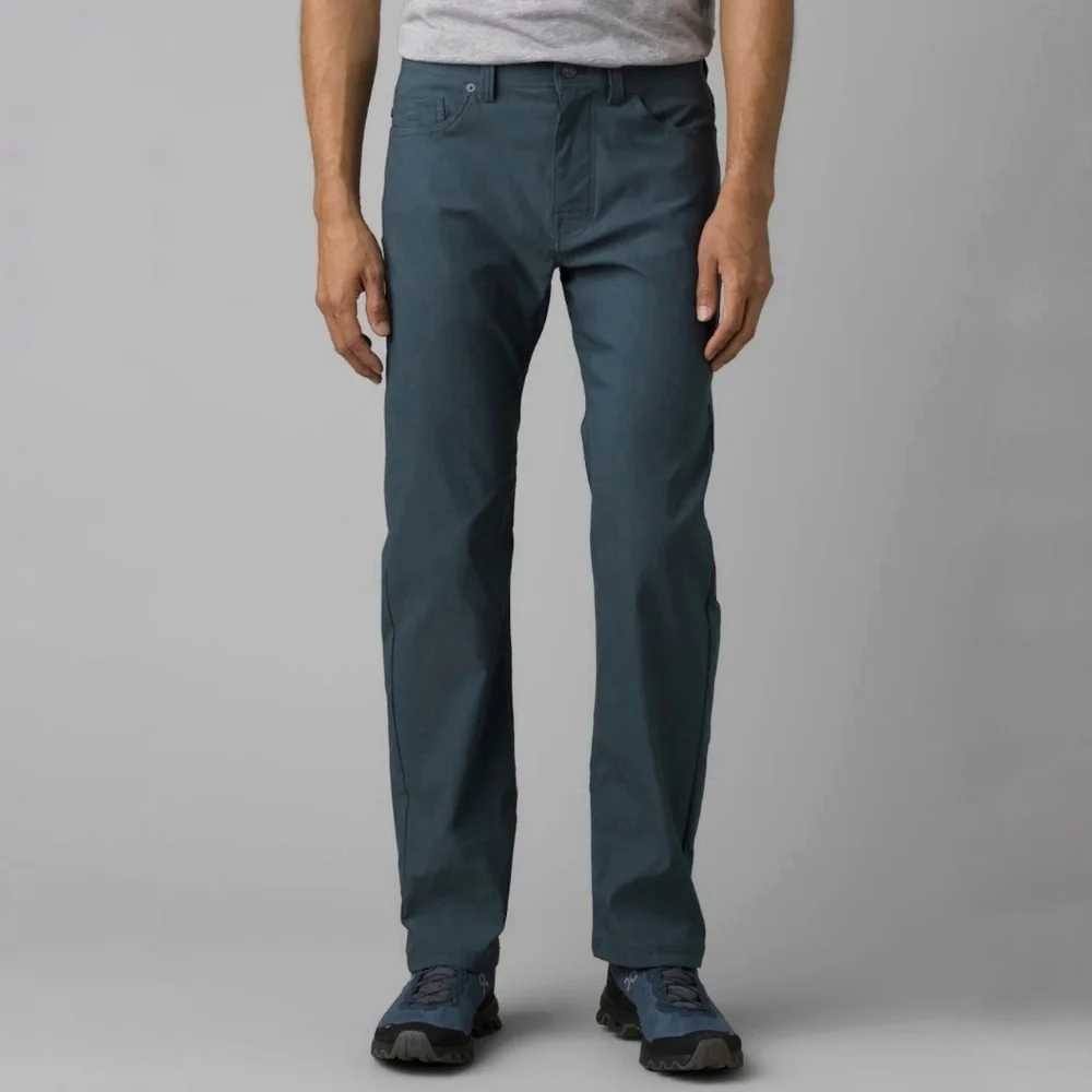 Prana NWT Brion Pant II Straight Leg Blue Gray Pants Size 28 x 34